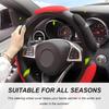 Car Steering Wheel Cover, 15" Anti-Slip Steering Wheel Protector Soft Hand Pad Cushion, Breathable Ice Silk Auto Wheel Wraps Comfy Grip All-Season