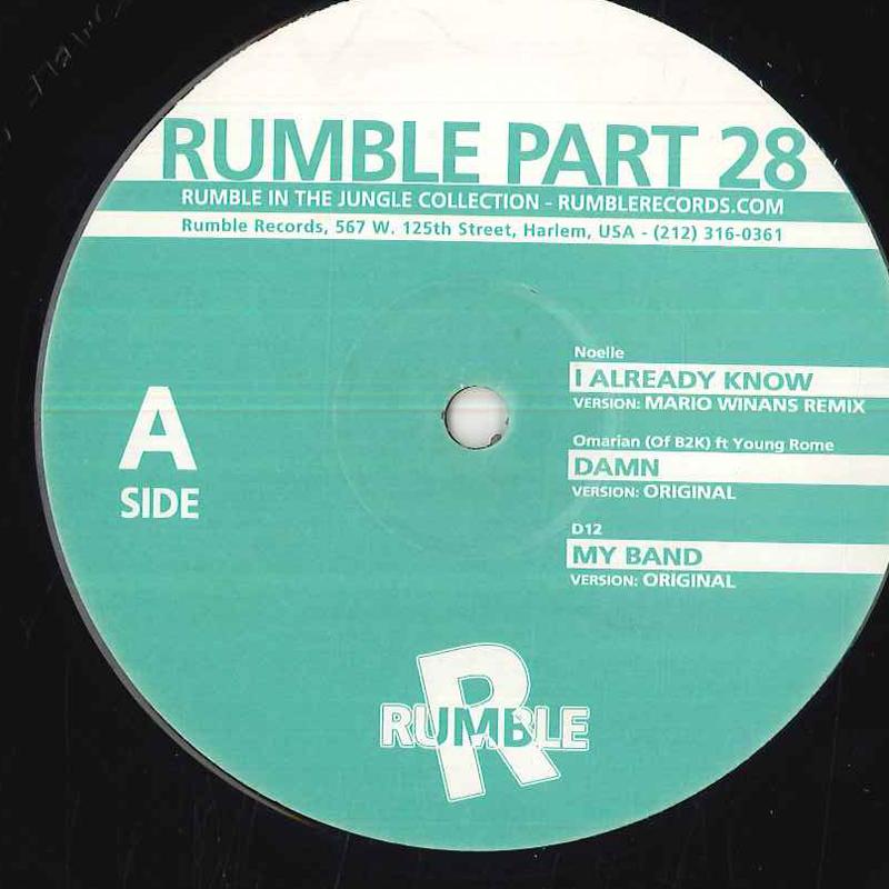

12inch Record VARIOUS Rumble Part 28 RUMBLE028 RUMBLE RECORDS UK Rap HipHopRB Used