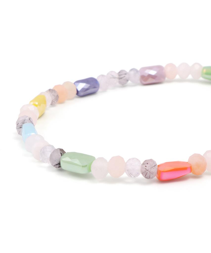 Polalita Color Mix Gemstone Bead Bracelet (Plt-Br-077_Yl)