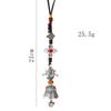 Tibetan Buddhism Vajra Prayer Flags Bell Mantra Prayer Wheel Chinese Knot Metal Pendant Wind Chimes Belief Pray Meditation Decor