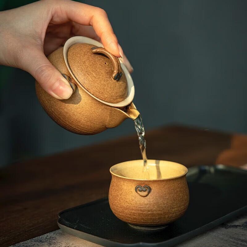 Edenus Lingzhi Auspicious Ceramic Kung Fu Tea Set