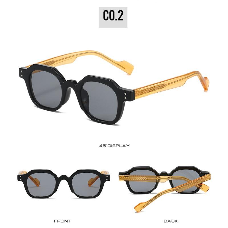 New Retro Fashion Men Black Sunglasses Travel Square Frame Women Sun Glasses Outdoor Driving Fishing High Quality Uv400