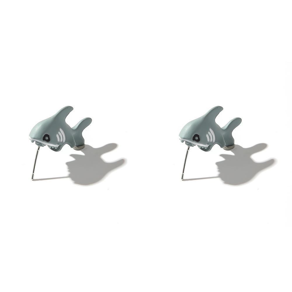 

Очаровательный милый комплект сережек с животными - дизайны динозавров, щенков и китов - забавные подарочные украшения из глины забавные подарки и аксессуары