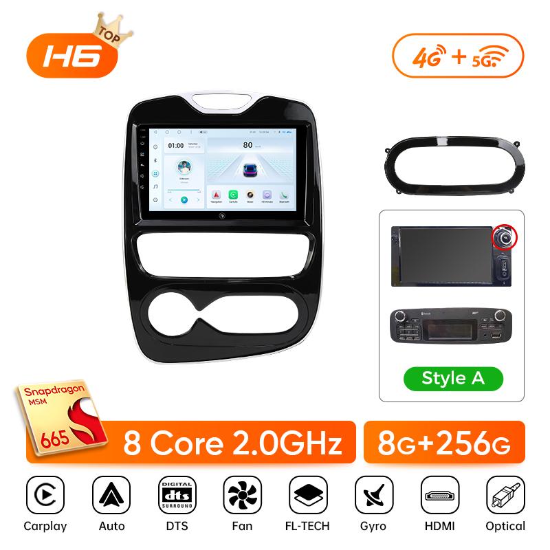 Ainavi Car Radio For Renault Clio 4 2012 - 2018 Wireless Carplay Android Auto Multimedia Player Stereo 2Din 4G Wifi DSP