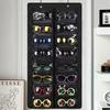 16 Slots Sunglasses Storage Hanging Bag Dust Proof Glasses Display Rack  Wall Door