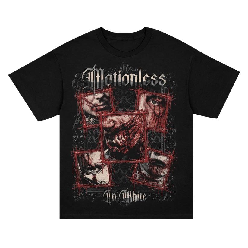 

New!! Motionless in White Band Torn By Time Collage T-T-Shirt Reprint XL