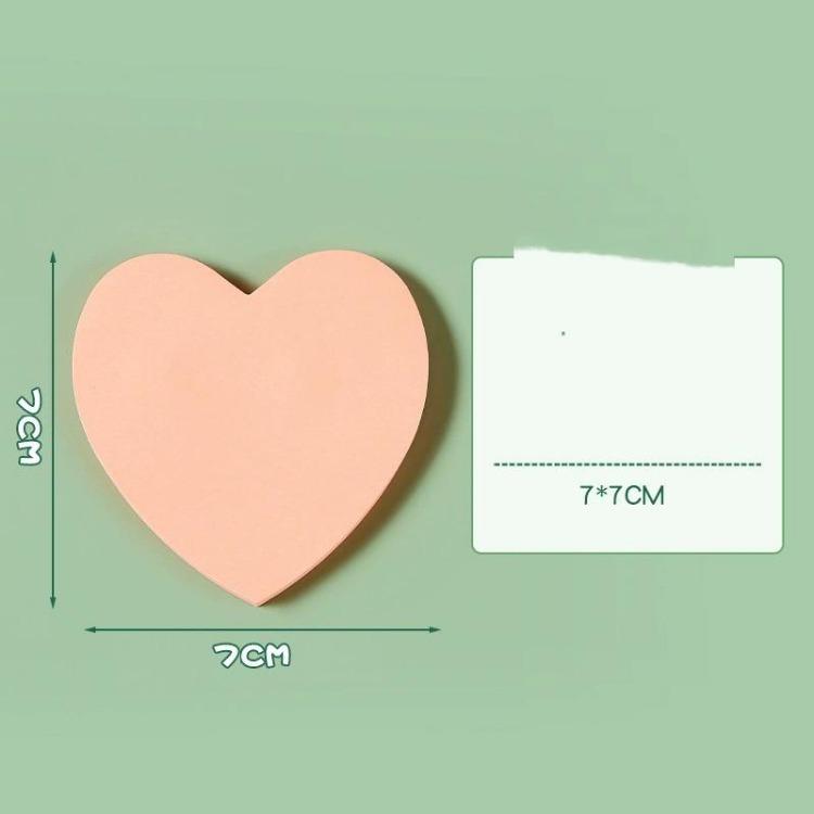 Creative Love Post-it Notes Student Heart-shaped Post-it Notes Takeaway Milk Tea Can Be Pasted With Message Stickers.