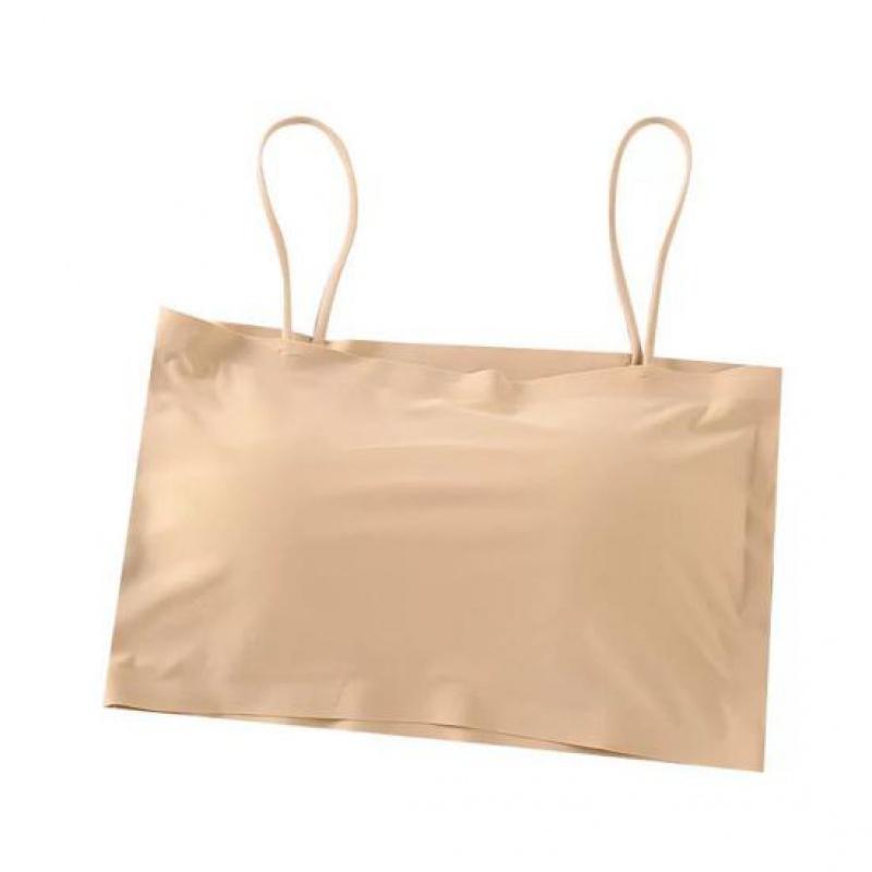 

Укороченный бандо, украшающий спину вокруг нагрудного ремня, тонкий плечевой ремень, антилегкое нижнее белье L бежевый