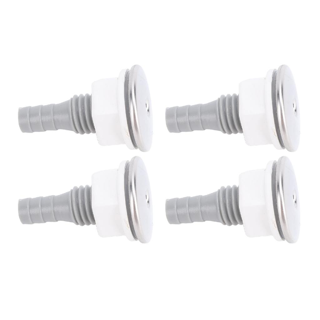 4 stk Badekar Luftboble Dyse PVC SPA Badekar Rett Bobledyse for Bassengtilbehør