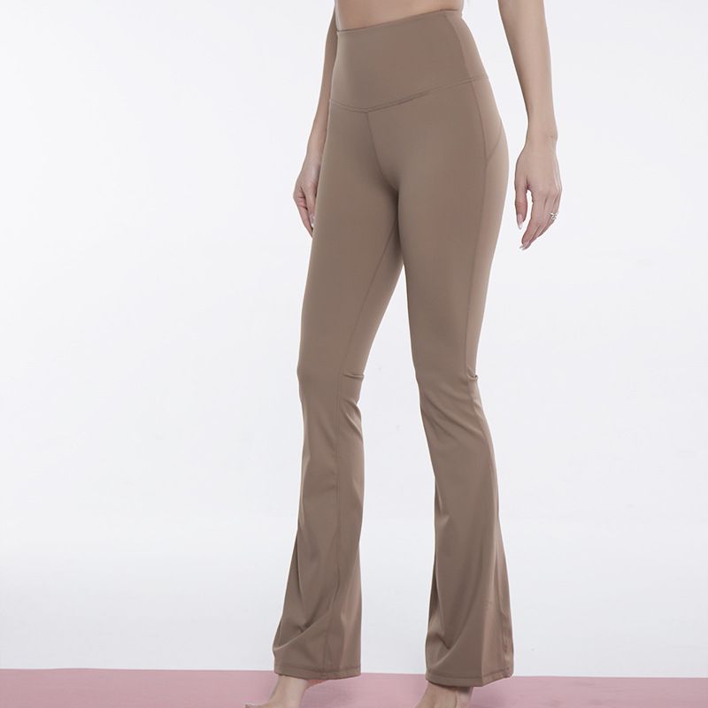 Export Same Style Spring & Fall Loose High Waist Yoga Bell-Bottom Pants Women's Workout Elastic Sports Outdoor Yoga Pants Outwear