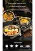 New Outdoor Double-Head Stove: Titanium Purple, Stable Pressure Design for Camping and Picnics