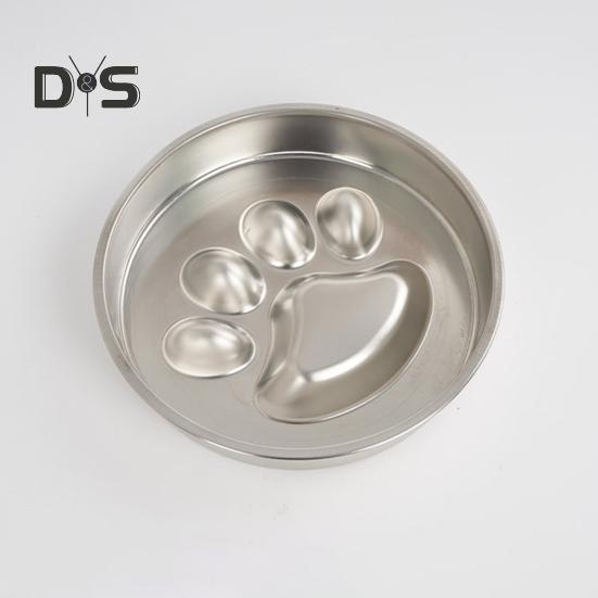 900ml Dog Slow Feeder Bowl Anti Slip Dog Slow Feeder Dry Wet Food Feeding Bowl Cute Cat Paw Bone Design Dog Bowl for Large Breeds