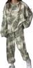 Airby Logo Top and Long Street Top and Stylish Top and Women's Set, Bottoms, Sweatpants, Casual, Sportswear, Sleeve, Tie-Dye Pattern, Style, Rough,