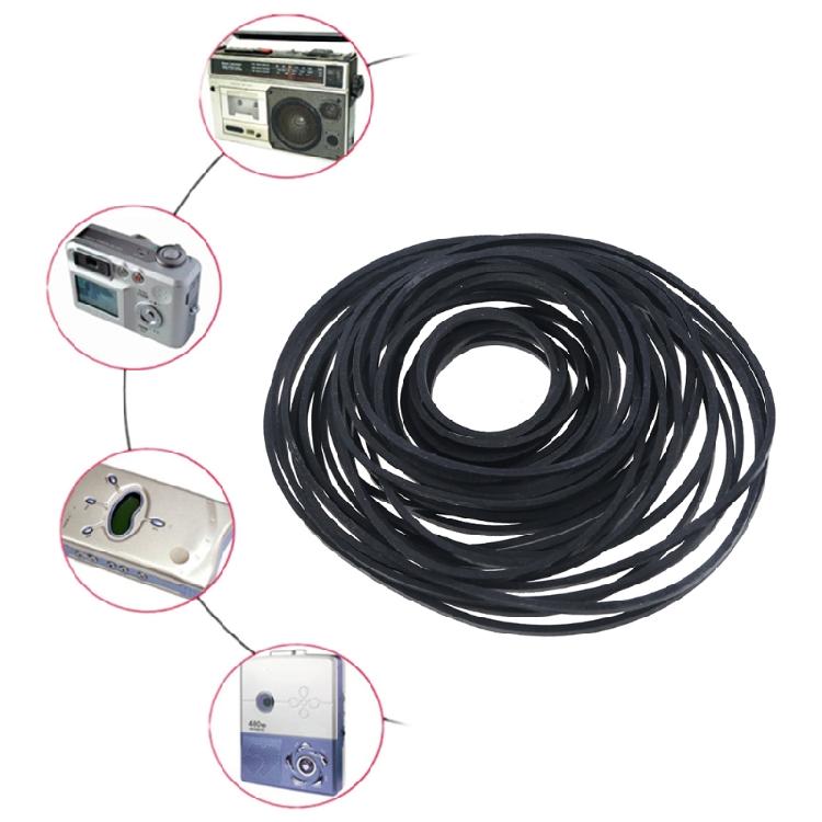 10Pcs/bag 1.5mm Universal Cassette Tape Machine Belts Assorted Common Rubber