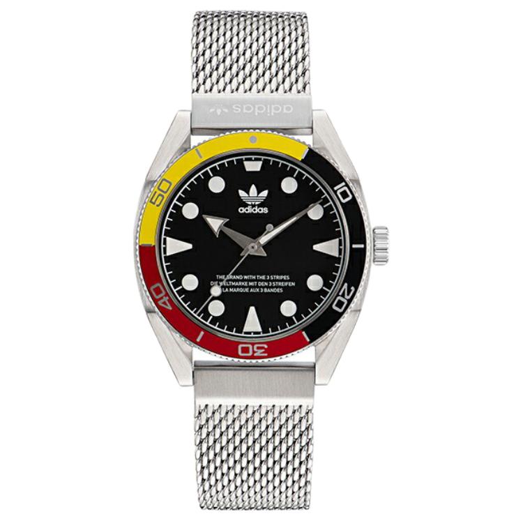 

Adidas Originals EDITION Wrist Watch Quartz Movement Stainless Steel Strap 42mm Black Dial Unisex AOFH22502 Black Dial