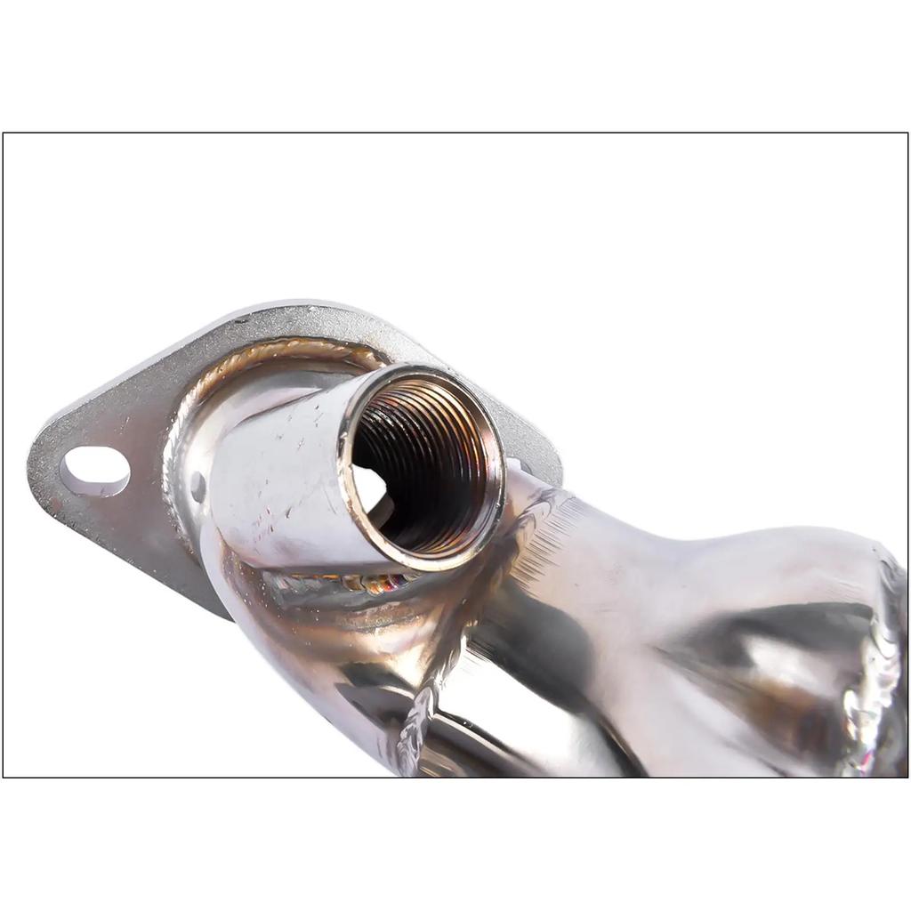 AP03 Shorty Manifold Header for Ford F150 F250 1997 1998 1999 2000 2001 2002 2003 5.4L V8 Engines Chrome Polished