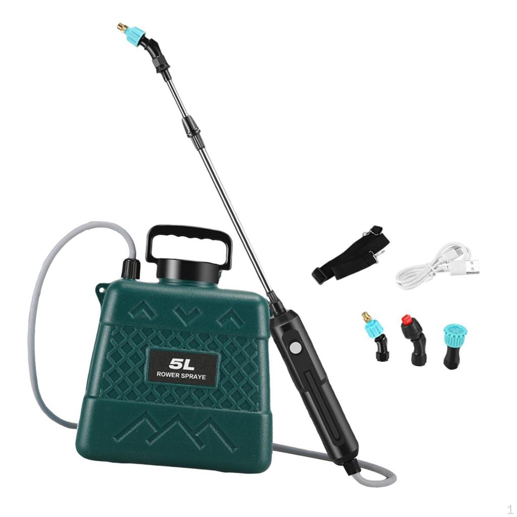 Elektrický postřikovač na trávu, vysoký tlak snadno přenosný, praktická láhev s rozprašovačem vody, zahrada