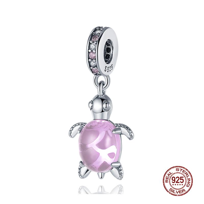 New In Original Charm Copper Ocean Series Sea Turtles Charms Beads Fit 3Mm Original Bracelet For Women Diy Fine Jewelry Gift