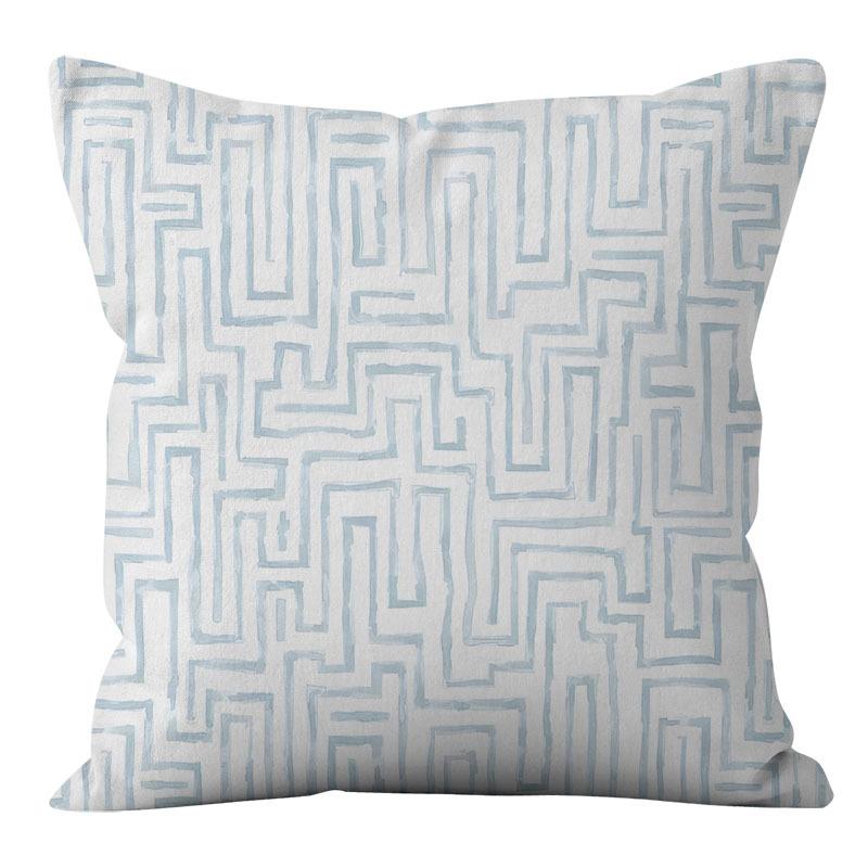 American Blue Retro Cotton Linen Single-sided Pillow Case Sofa Living Room Bedroom Cushion Pillow Home Waist Pillow