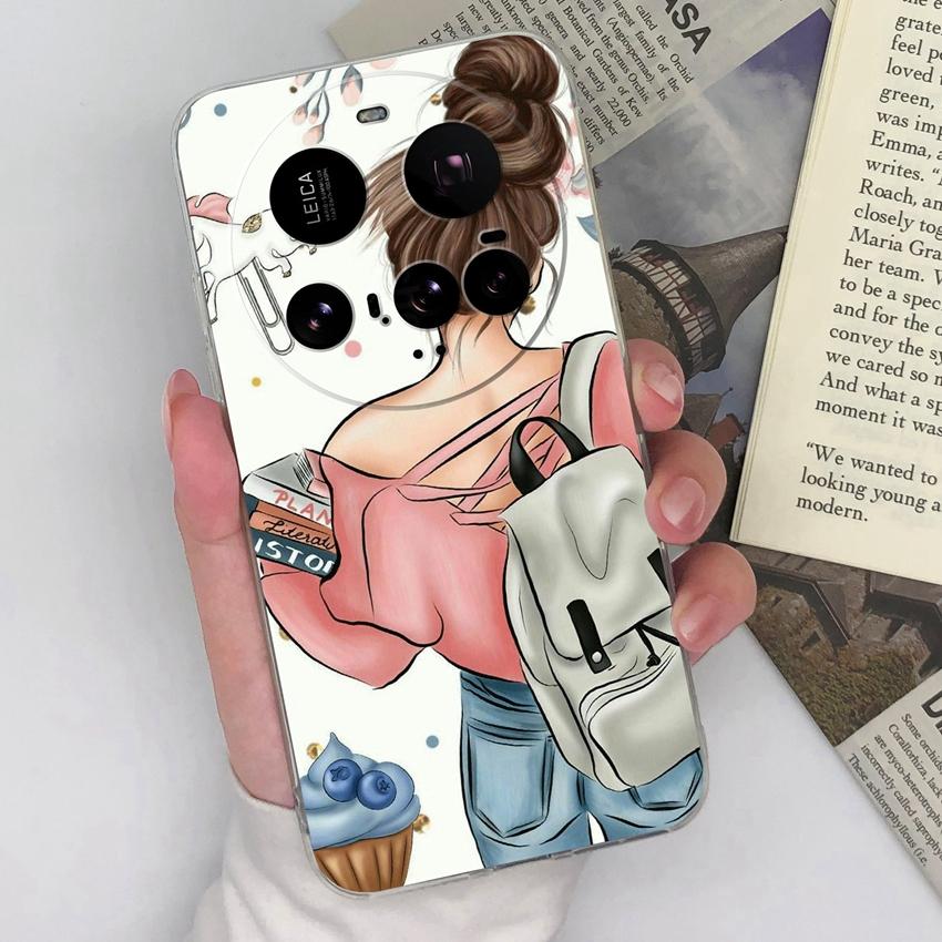 For Xiaomi Mi 10 12 11 15 Ultra 15T Shockproof Clear Phone Covers Cute Boy Girls Patterns Soft Silicone Premium Protection Case For Xiaomi Bumper Bags