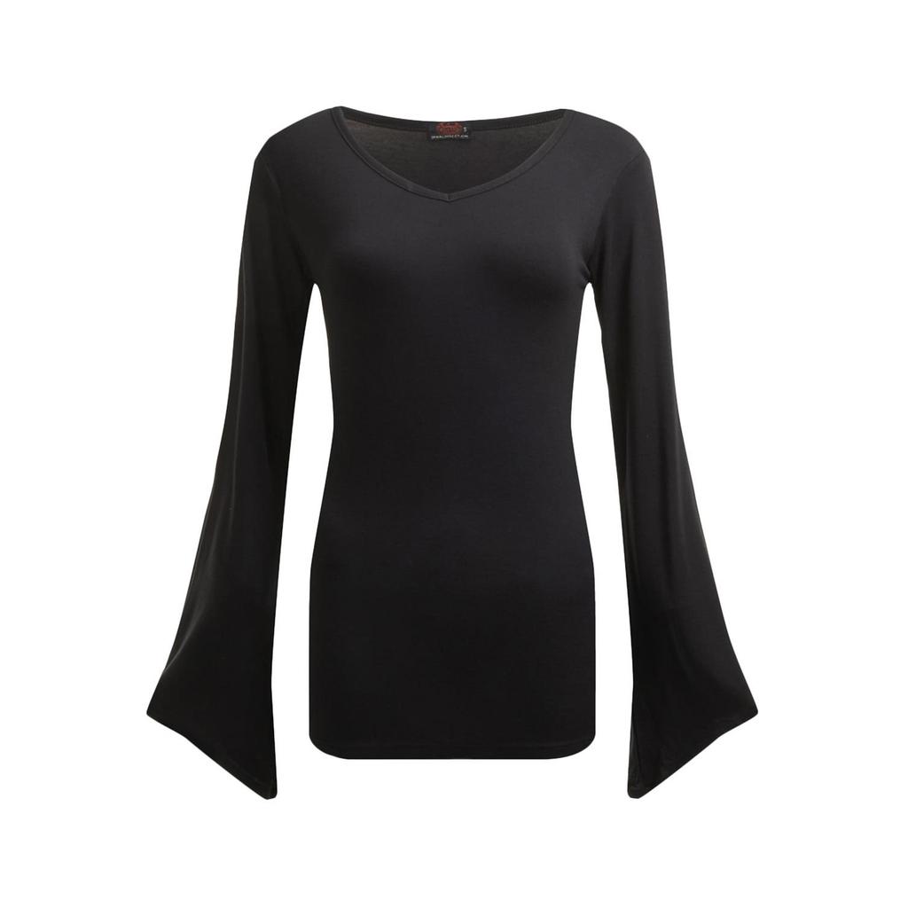 Tricou Gotic cu Mânecă Spirală Direct pentru Femei/Doamne
