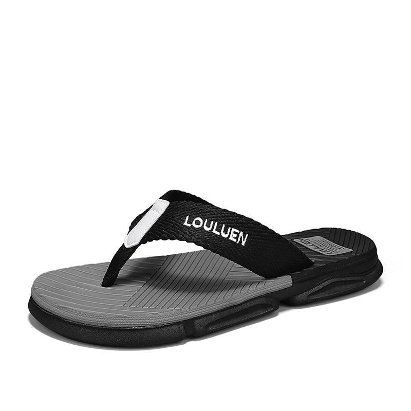 

Men s flip-flops summer wear beach shoes men s trend non-slip and wear-resistant pinch toes sports slippers large size 39