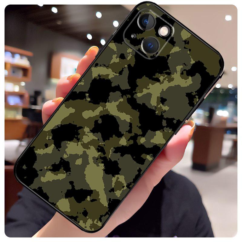 Military Army Camouflage Case For iPhone 17 Pro Max 15 14 13 11 12 16 Pro Max mini 15 16 Plus 16e 17 Air Phone Cover