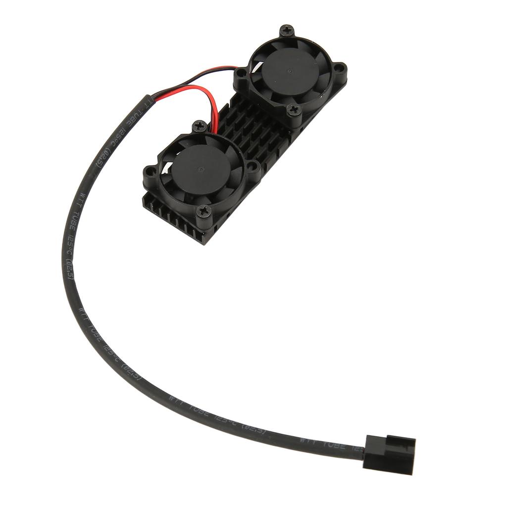 M.2 2280 SSD Heatsink 3pin Power Aluminium Alloy ABS 2 Cooling Fans M.2 2280 SSD Cooler for Desktop Computer