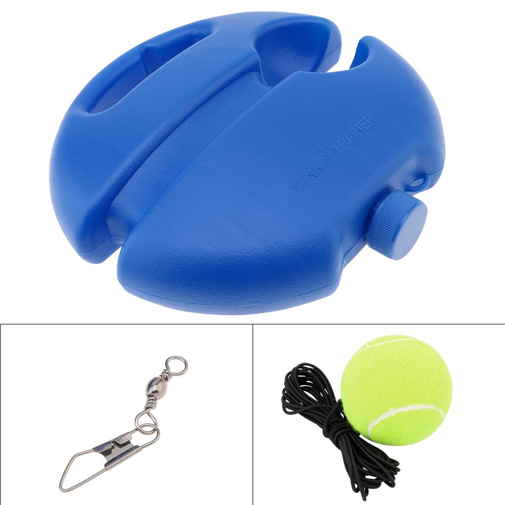Upgrade the Thickened Elastic Nylon Tennis Trainer and Bouncing Ball Training Equipment, Equipped with One Portable PE Tennis Practice Device