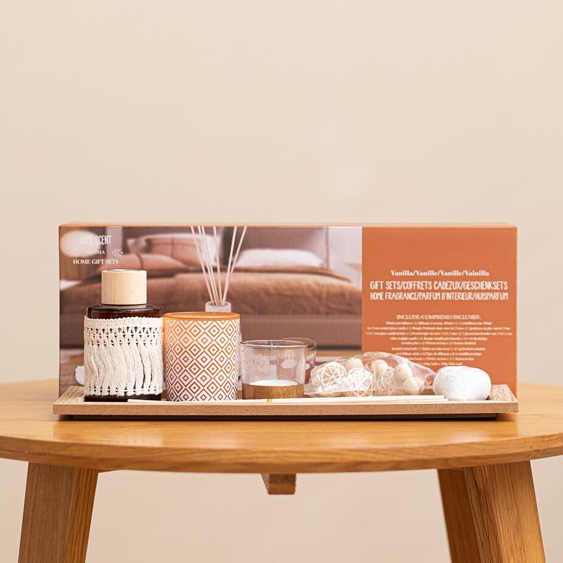 Aromatherapy Candle Gift Box Set Soybean Wax Perfume Decoration Fragrance Hand Box Gift Gift box set&Gardenia разноцветный