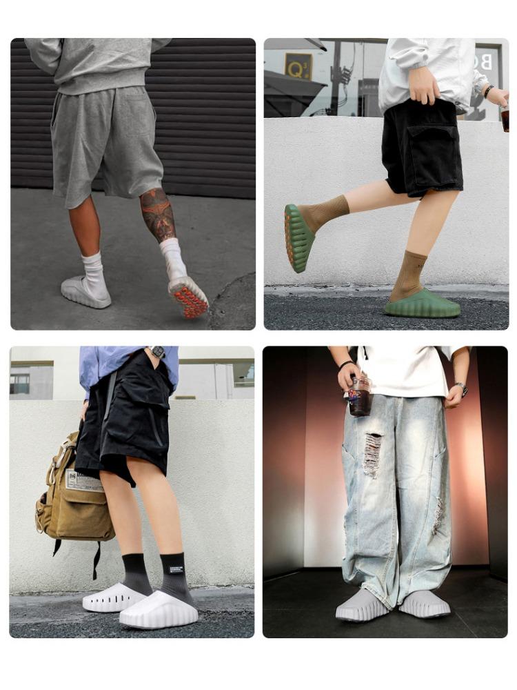 Nuevas Pantuflas para Mujer de Exterior Suaves con Suela Gruesa Chanclas Sandalias Transpirables para Hombre Antideslizantes Pantuflas de Baño Sandalias de Playa de Verano