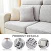 Jacquard Neuer Sofakissenbezug, einfarbig, elastischer Sitzbezug, abnehmbarer, dicker Sofaschutz, L-förmiger Sofabezug, Haustiere, Wohnzimmer, Zuhause