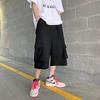 Tooling Shorts Men's American Hong Kong Style Loose Summer New Sports Straight Versatile Ruffian Handsome Seven-point Pants