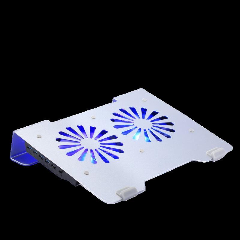 iDock Aluminum Alloy Laptop Cooling Pad with Dual Silent Fans, NC6.