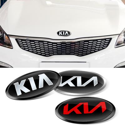 1Pcs Car Front Hood Emblem Rear Trunk Badge Sticker For Kia Rio Picanto Sportage Niro Morning Ceed Optima Seltos Sorento Cerato