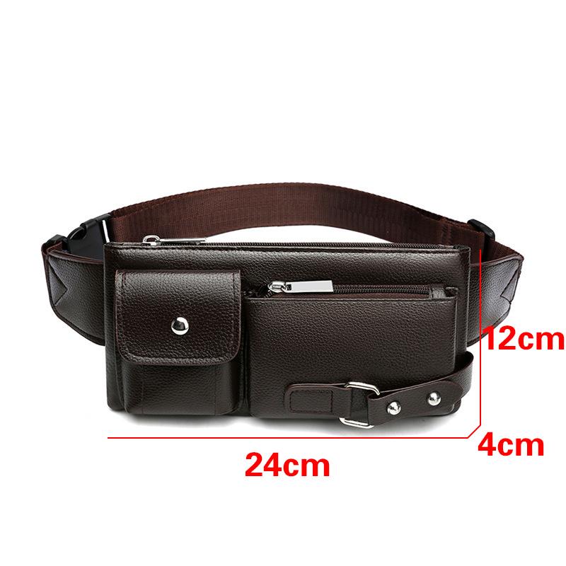 

Brand Unisex Single-Shoulder Multi-Function Large-Capacity Waist Bag Men S Chest Bag Casual Messenger Bag Wallet