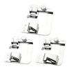 3Pcs Sewing Machine Presser Foot 8/8Inch, 6/8Inch, 4/8Inch Hemmer Foot Set for Household Sewing Machine