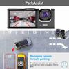 S1 Front + Rear + Interior 3 Lens Wide Angle 1080P HD Car DVR Dash Cam with Parking Monitor