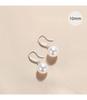 S925 Sterling Silver Large Pearl Dangle Earrings for Women - 2024 Niche Design Ear Hooks, High-End Temperament Jewelry.