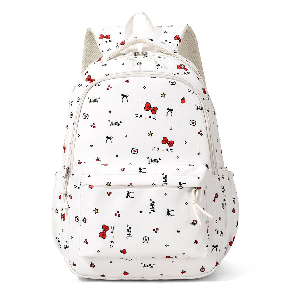 Cute Cat Schoolbag For Junior High School Girls, High-Looking Cartoon Backpack For Elementary School Girls In Grades Three To Six