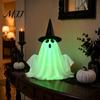 Gruselige Feiertagsdekoration Elektrisch hebender Halloween-Geist mit Stimme/Fernbedienung, Interaktiver gruseliger leuchtender Außenhof-Aufbau Geist, Leuchtend