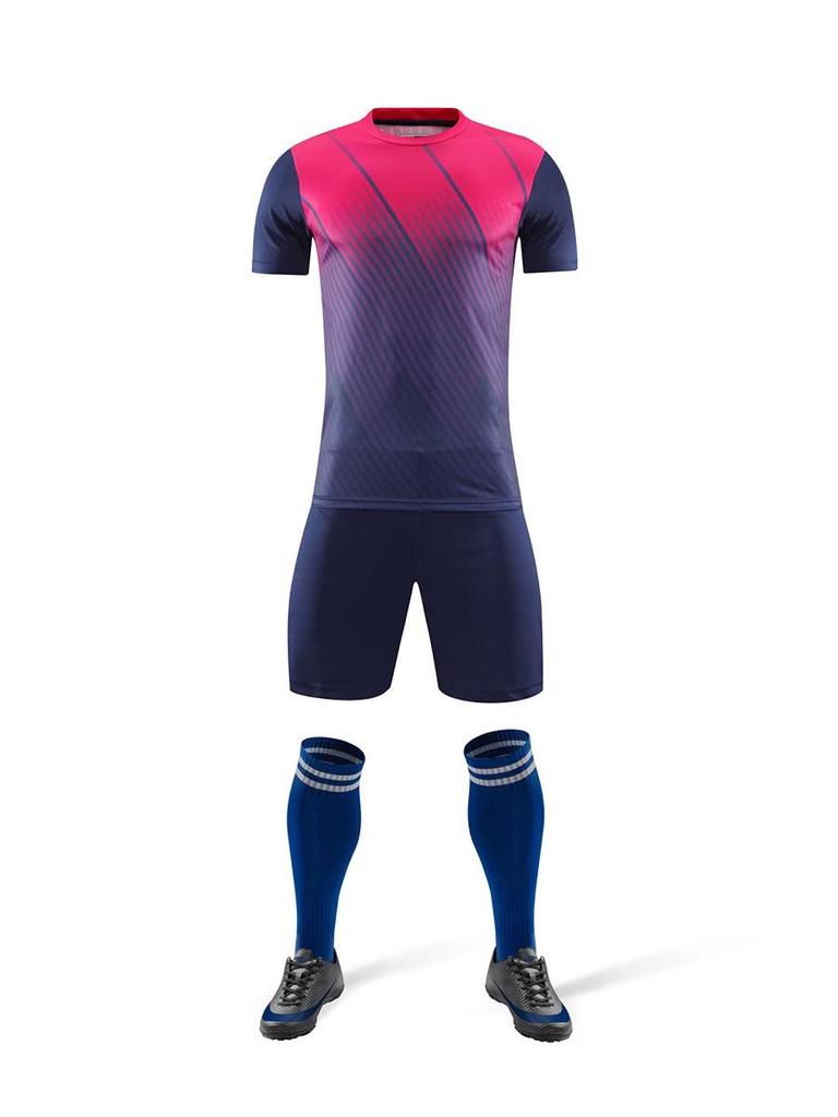 Jugendfußballmannschaftsuniformen - Bedruckte Nummern Kurzarm-Trikotset für Schülerwettkämpfe und Training