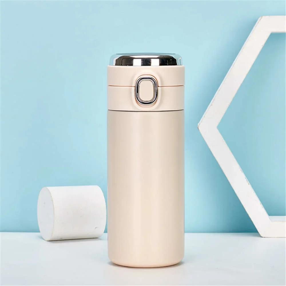 1Pc Stainless Steel Smart Thermos Water Cup Temperature Display Travel Outdoor Vacuum Cup