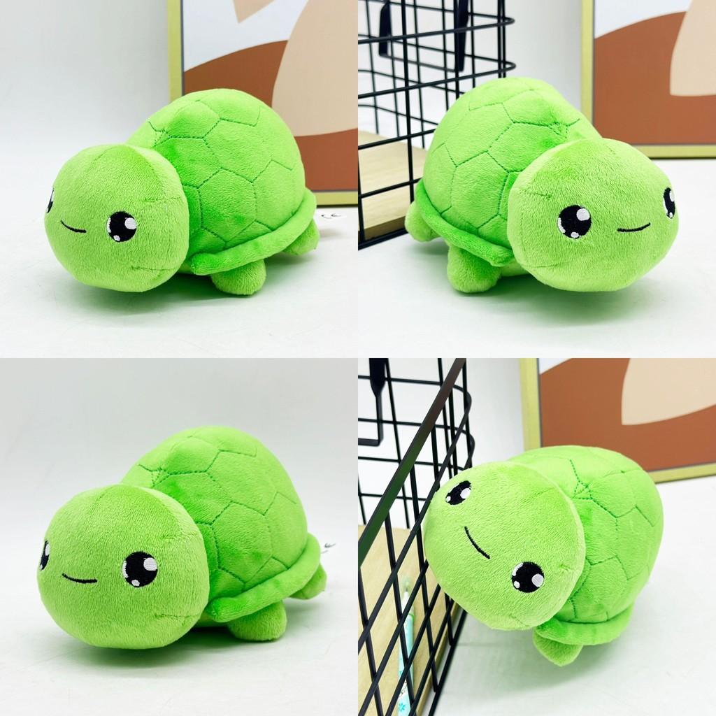 Vtuber Green Vedal Turtle Character Plush Toy Short Pile Fabric Kids Room Decor