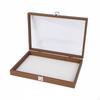 Wooden Jewelry Box Multiple Compartments Compartment Wood Grain Finish Personal Storage