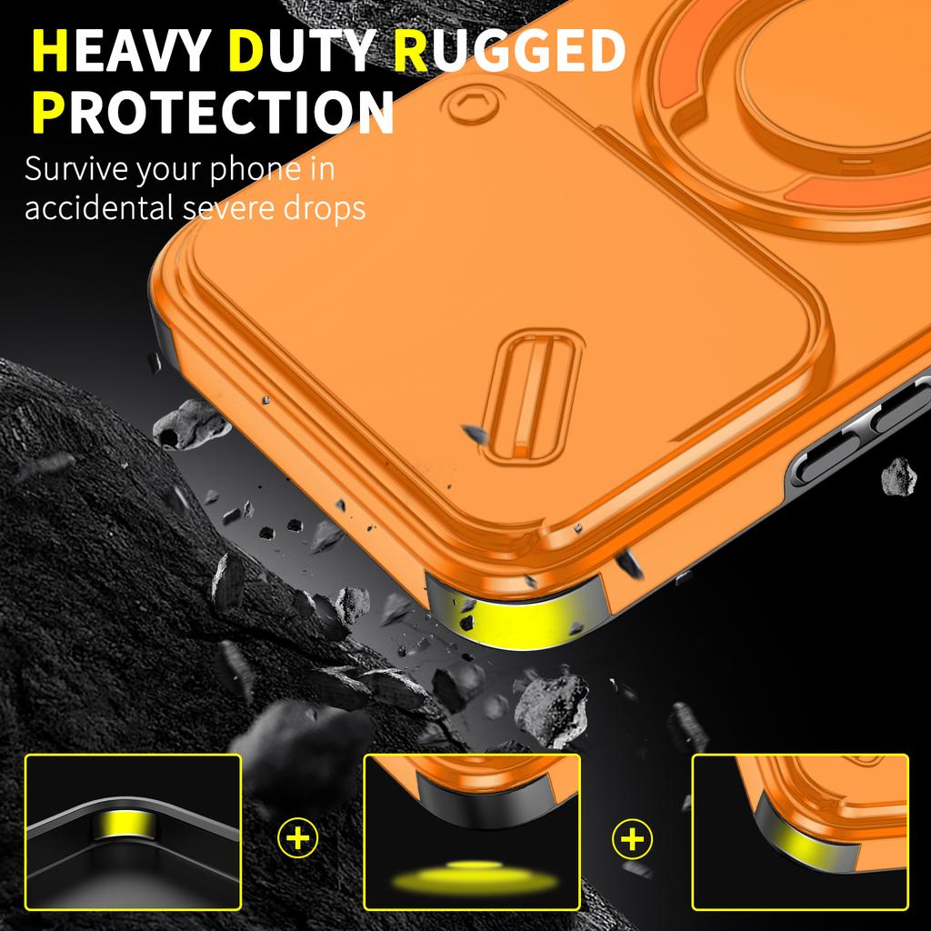 Luxusní pancéřové pouzdro na telefon pro Xiaomi Mi 14T 15T Pro Magnetické pro Magsafe 360 Držák s podpěrou Ochrana objektivu Nárazuvzdorný kryt