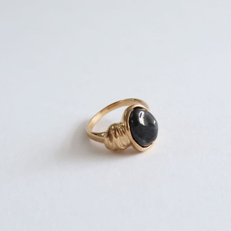 DOL silver 925 Oval pendant ring [DOL Dark branch]