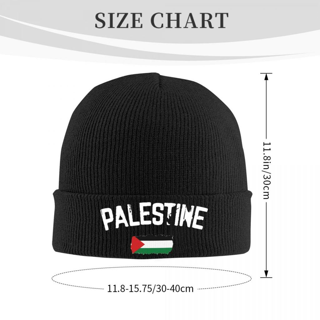 Klobouky s vlajkou Palestiny Podzimní Zimní Čepice Beanie Módní Čepice Pánské Dámské Akrylové Pletené Čepice