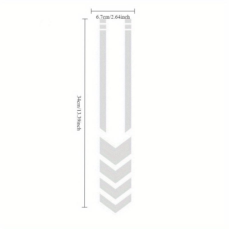 High-Visibility Reflective Arrow Motorcycle Fender Stickers Multi-Color Chevron Safety Decals for Electric Bikes, Durable Weather-Resistant