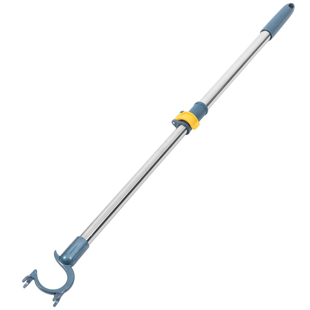 Retractable Metal Clothes Pole Closet Reach Rod Adjustable Clothesline Pole Home Drying Tool Hardware Bracket